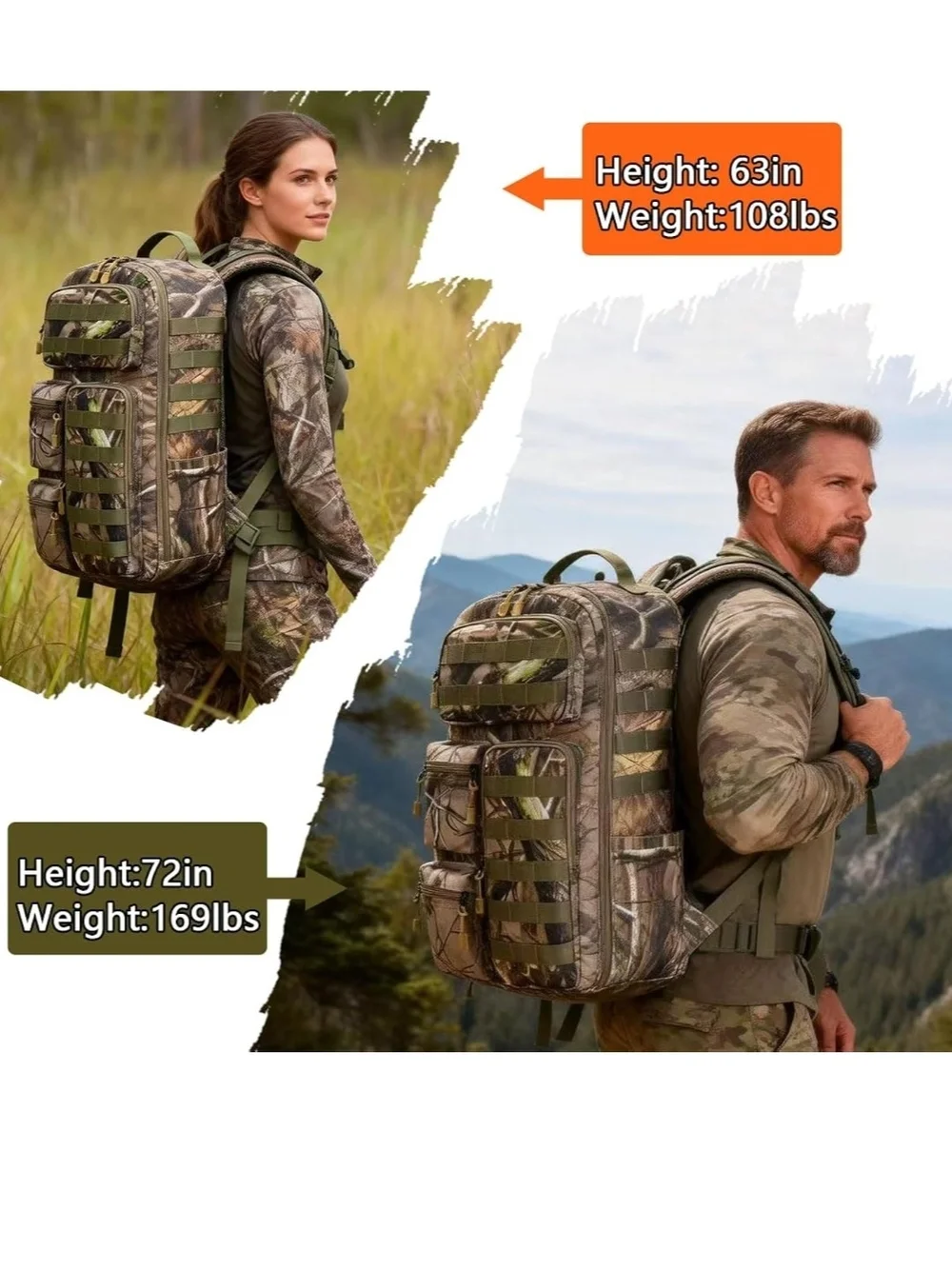 Tactical Camo Backpack - Realtree Style